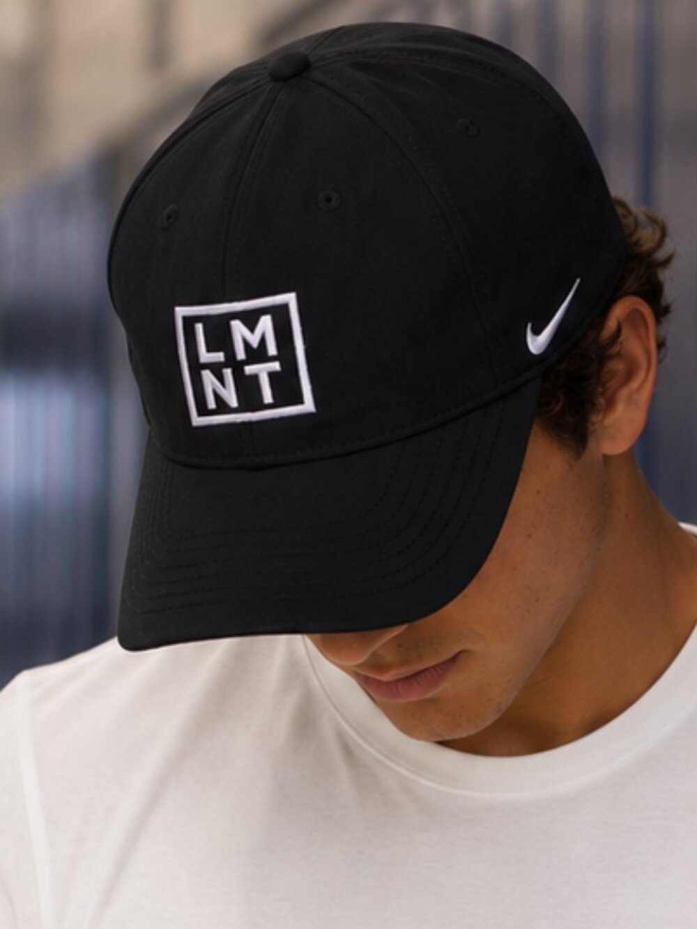 🆕Nike Black L M N T Embroidered Logo Men's Baseball Cap